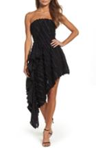 Women's C/meo Collective Recollection Fringe Asymmetrical Dress - Black