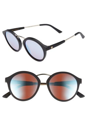 Women's Electric Mix Tape 52mm Mirrored Round Sunglasses -