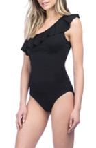 Women's La Blanca Flirtatious One-piece Swimsuit - Black