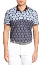 Men's Ted Baker London Birdy Print Golf Polo (m) - Grey