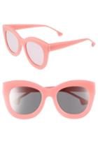 Women's Alice + Olivia Madison 56mm Cat Eye Sunglasses - Pink Candy