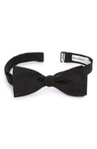 Men's Calibrate Floating Paisley Silk Bow Tie, Size - Black