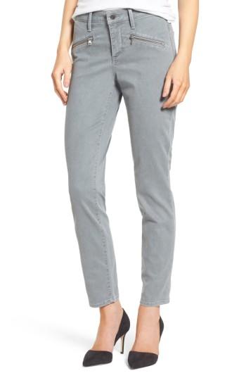 Women's Nydj Zip Pocket Skinny Chinos - Green
