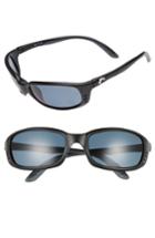 Men's Costa Del Mar Brine Polarized 60mm Sunglasses - Matte Black/ Grey