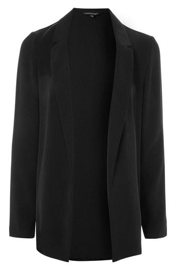 Women's Topshop Chuck On Blazer Us (fits Like 14) - Black