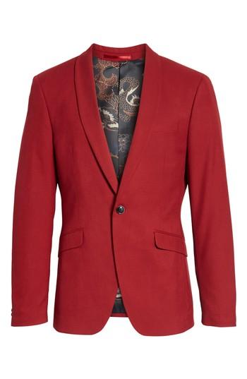 Men's Topman Skinny Fit Suit Jacket R - Red