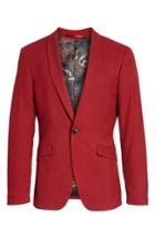 Men's Topman Skinny Fit Suit Jacket R - Red