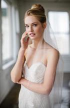 Brides & Hairpins Ophelia Embroidered Cathedral Veil, Size - Ivory