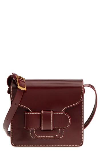 Trademark Greta Leather Crossbody Bag - Burgundy