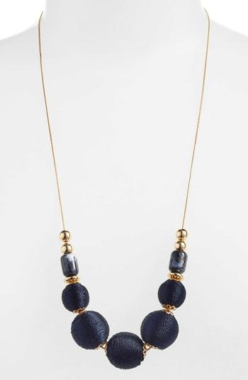 Women's Halogen Wrapped Sphere Slider Necklace
