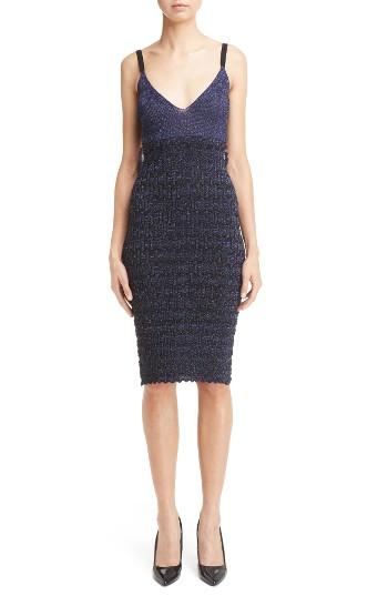Women's Kenzo Ruffle Metallic Knit Dress