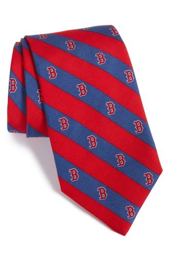 Men's Vineyard Vines 'boston Red Sox - Mlb' Print Silk Tie
