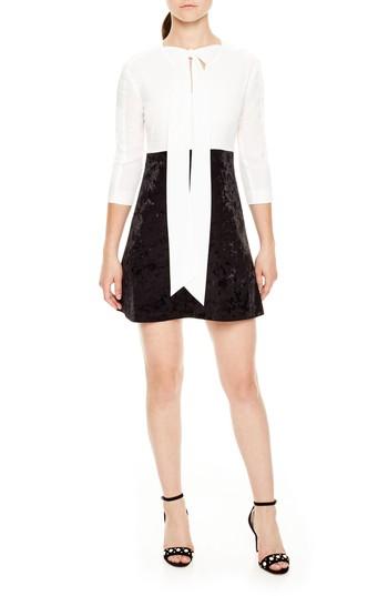 Women's Sandro Danika Mock 2-piece Minidress - Black