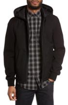 Men's Mackage Mixed Media Hooded Jacket