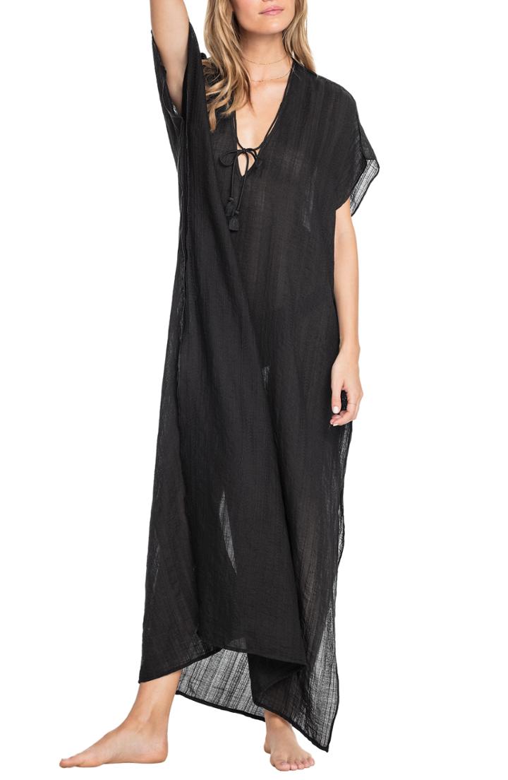 Women's Robin Piccone Michelle Long Caftan - Black