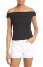 Women's Rag & Bone/jean Thermal Off The Shoulder Top