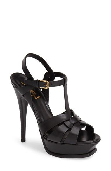 Women's Saint Laurent 'tribute' Sandal Us / 40eu - Black