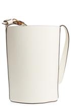 Trademark Leather Bucket Bag - White