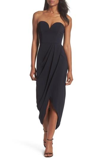 Women's Shona Joy Underwire Bustier Tulip Hem Dress - Blue