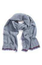 Men's Andrew Stewart Herringbone Cashmere Scarf, Size - Blue