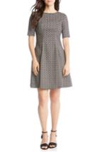 Women's Karen Kane Medallion Flare Hem Dress - Black