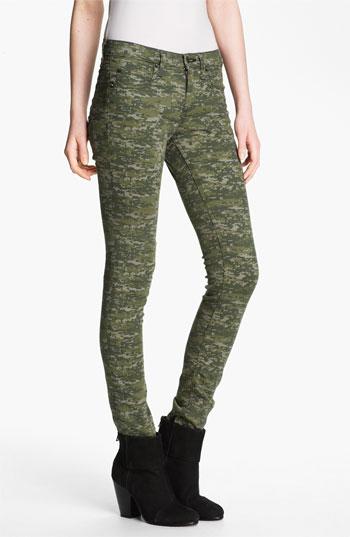 Rag & Bone/jean Skinny Stretch Jeans Womens Camo