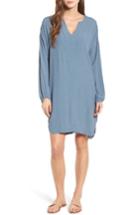 Women's Madewell Du Jour Tunic Dress, Size - Blue
