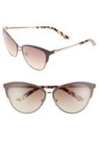 Women's Calvin Klein 57mm Cat Eye Sunglasses - Brown