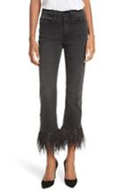 Women's Frame Le High Straight High Rise Feather Hem Jeans