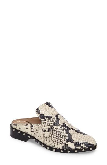 Women's Mercer Edit Case Closed Studded Loafer Mule .5 M - Black