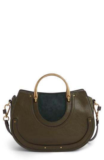 Chloe Medium Pixie Top Handle Leather Satchel -