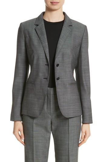Women's Max Mara Zac Stretch Wool Blazer - Black