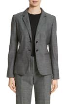 Women's Max Mara Zac Stretch Wool Blazer - Black