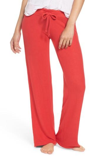 Women's Make + Model Best Boyfriend Brushed Hacci Lounge Pants - Red