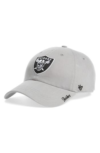 Women's '47 Miata Oakland Raiders Baseball Cap - Grey
