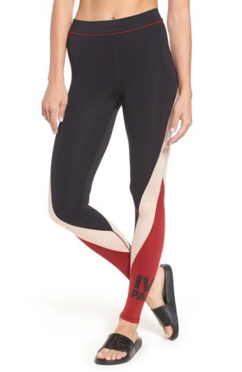 Women's Ivy Park Colorblock Mid Rise Ankle Leggings - Red