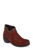 Women's Fly London Meba Mixed Media Bootie .5-6us / 36eu - Red