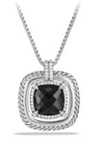 Women's David Yurman 'chatelaine' Large Pave Bezel Pendant Necklace With Diamonds