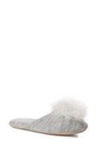 Women's The White Company Feather Pompom Mule Slipper