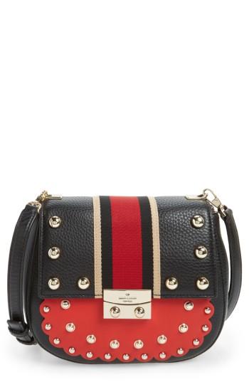 Kate Spade New York Madison Stewart Street - Byrdie Studded Leather Satchel - Red