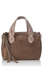 Jimmy Choo Small Allie Nappa Leather Bowling Bag - Brown