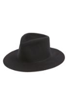 Women's Clyde Pinch Wool Felt Wide Brim Hat -