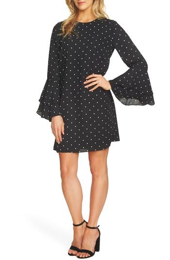 Women's Cece Bell Sleeve Polka Dot Dress
