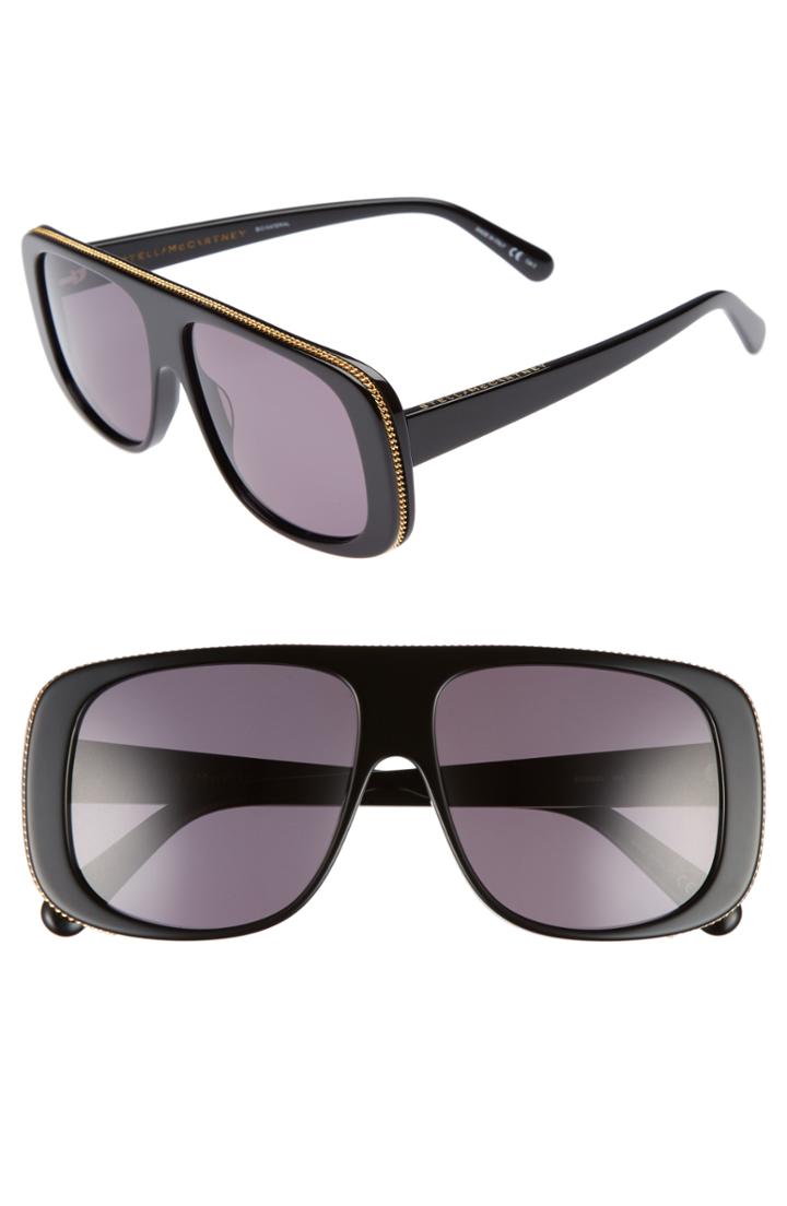 Women's Stella Mccartney 57mm Flat Top Sunglasses -