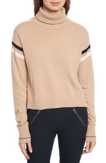 Women's Veronica Beard Canter Cashmere Turtleneck - Beige