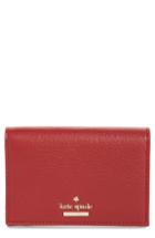 Women's Kate Spade New York Blake Street - Dot Gabe Leather Wallet - Red