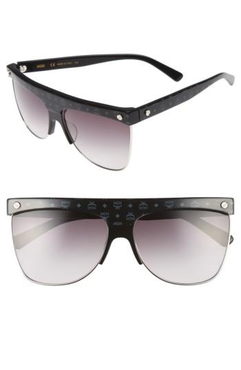 Women's Mcm 60mm Aviator Sunglasses - Black Visetos