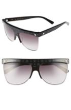 Women's Mcm 60mm Aviator Sunglasses - Black Visetos