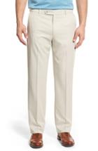 Men's Ballin Regular Fit Flat Front Trousers - White