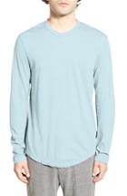 Men's James Perse Long Sleeve Crewneck T-shirt (m) - Blue